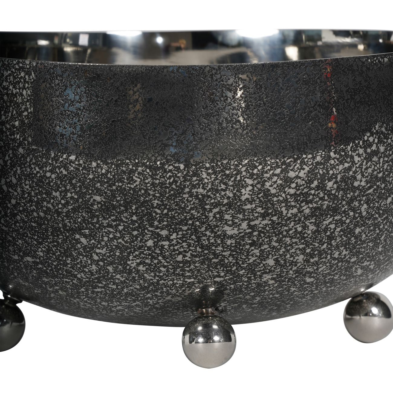 Dusky Finish Black Chrome Round Bowl Medium